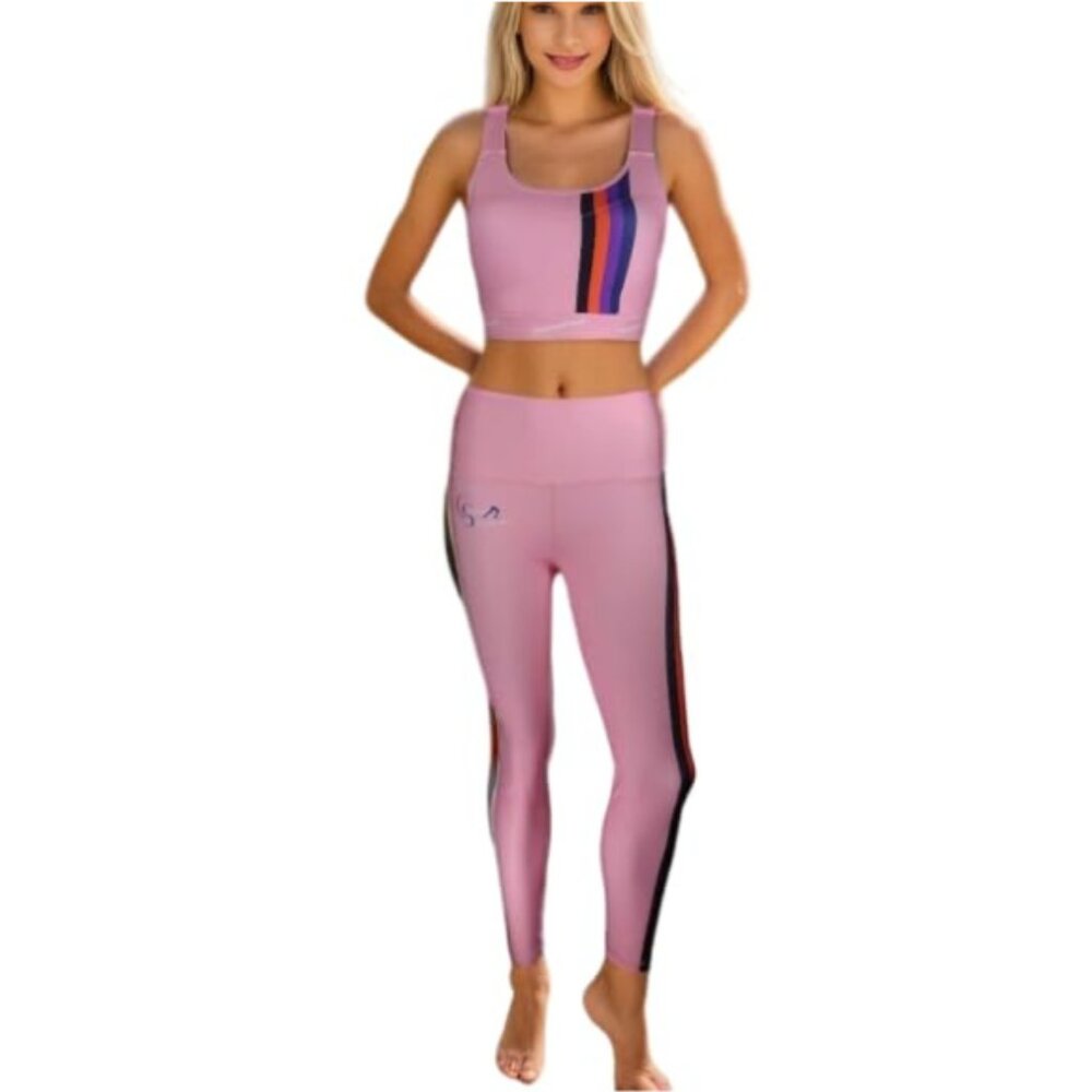 Campussophisticate Women's High Waist Performance Leggings - (Pink)